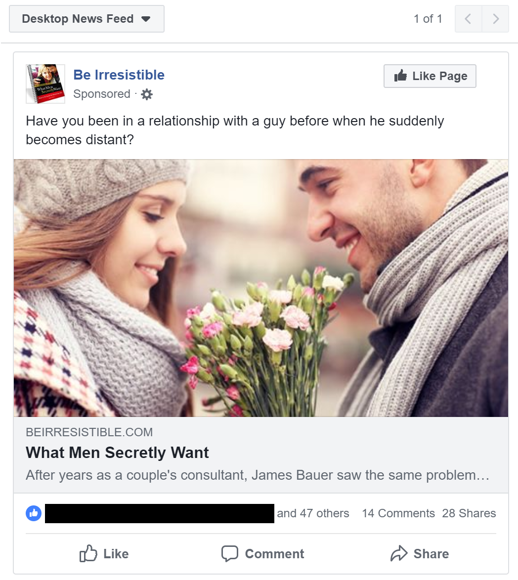 Relationship Affiliate Facebook Ads