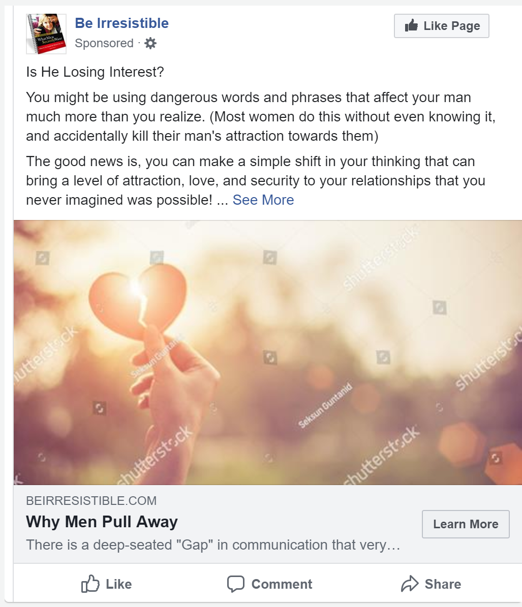 Relationship Affiliate Facebook Ads